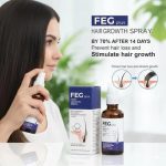 FEG Plus Hair Growth Spray 50ml for All Hair Types, Anti Hair Fall and Dandruff Control
