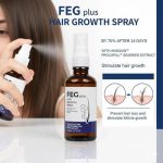 FEG Plus Hair Growth Spray 50ml for All Hair Types, Anti Hair Fall and Dandruff Control - Image 3