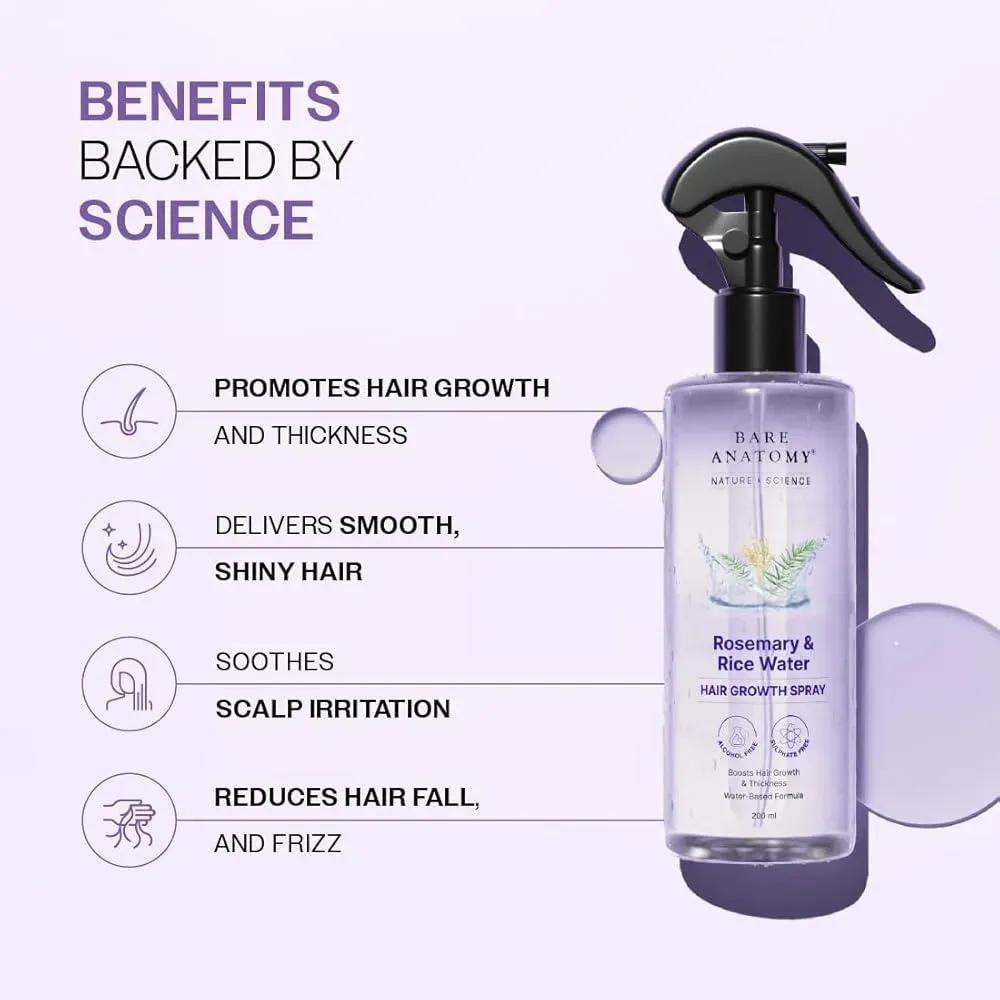 512-55-710347-product-1 Hair Spray Rosemary Rice Water 200ml Alcohol Free - Image 1
