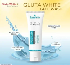 Gluta White Face Wash 100ml Brightening All Skin Types - Image 3