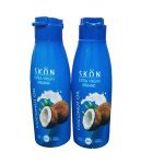 Coconut Oil for Hair 100 Percent Natural, Pack of 2, 100ml Blue Bottles for Soft Shiny Hair