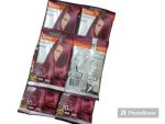 Premium Burgundy Hair Color 6 Pack, 100 Percent Grey Coverage Salon Quality Cream