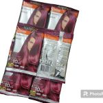 Premium Burgundy Hair Color 6 Pack, 100 Percent Grey Coverage Salon Quality Cream