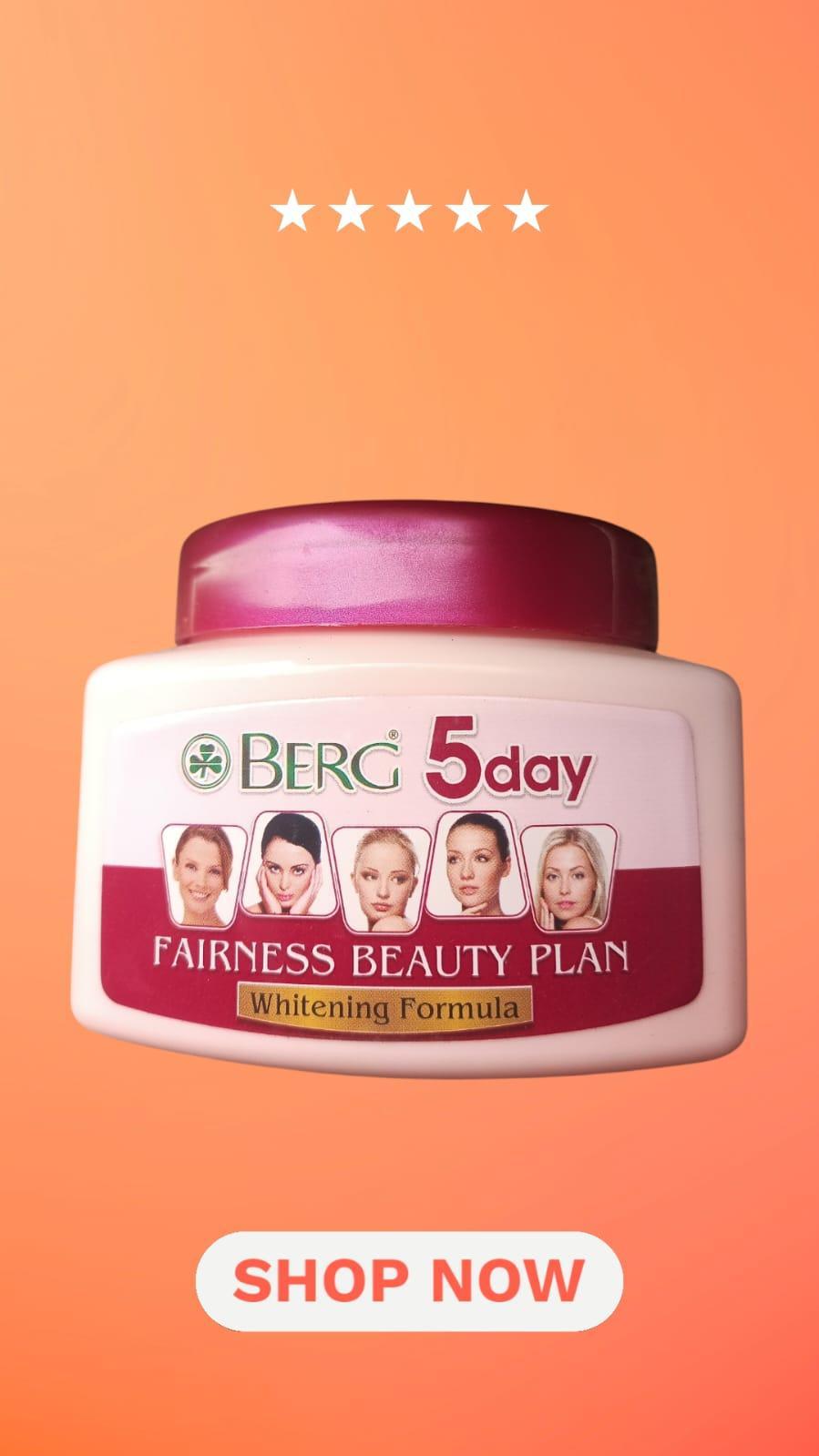 592-77-514165-product-1 Berg 5 Day Fairness Cream 100ml – Whitening & Hydrating Beauty Formula - Image 1