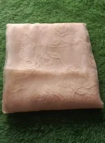 1 Pc Women's Unstitched 3-D Block Printed Shirt - Image 2