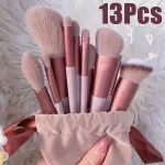 13 PCS Kabuki Eye Shadow Brush Set Synthetic Fiber - Image 10