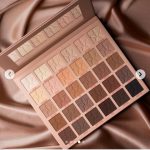 30 Shade Matte Eye Makeup Palette - Rose Gold, Highly Pigmented with Mirror - Image 6