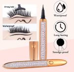 Gold Plated Waterproof Eyeliner with Rhinestones – Smudge Proof Liquid Eyeliner Pakistan - Image 7