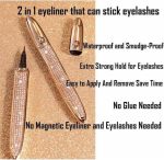 Gold Plated Waterproof Eyeliner with Rhinestones – Smudge Proof Liquid Eyeliner Pakistan - Image 8