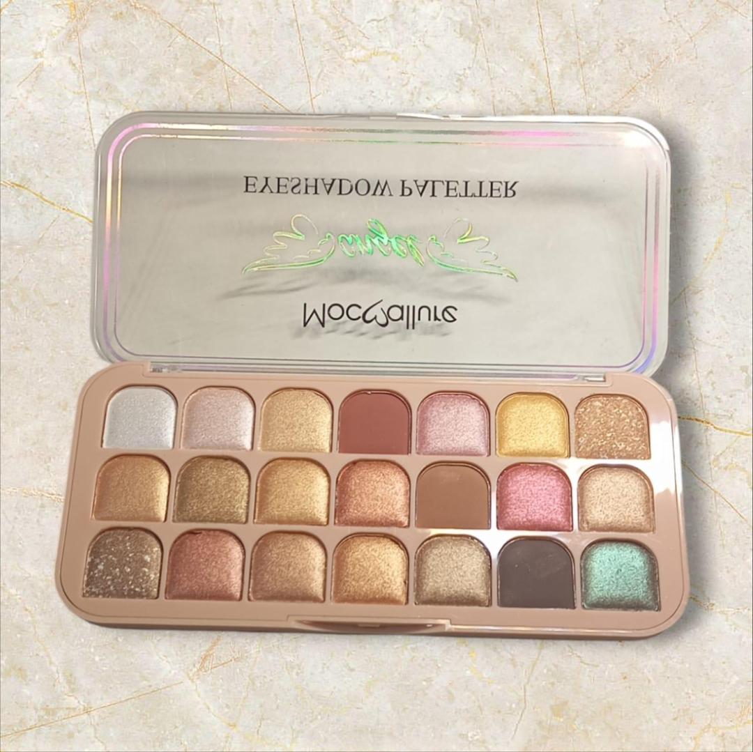 691-71-466759-product-1 Glitter Eyeshadow Palette 18 Shades Rose Gold - Long-Lasting Shimmer Eye Makeup Kit - Image 1