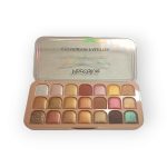 Glitter Eyeshadow Palette 18 Shades Rose Gold - Long-Lasting Shimmer Eye Makeup Kit - Image 4