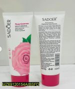 Rose Essence Facial Cleanser 100g Deep Cleansing Face Wash Oil Control Hydrating for All Skin Types - Image 3