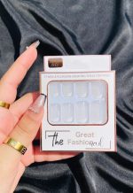 Premium Quality Fake Nails Acrylic Glossy Natural Look - Image 2