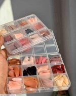 144-Piece ABS Plastic Fake Nails for Pakistani Women