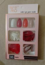 Premium Quality Fake Nails 96 Pcs Acrylic Multicolor - Image 3