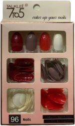 Premium Quality Fake Nails 96 Pcs Acrylic Multicolor - Image 2