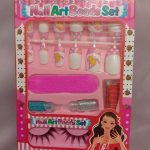Kids Nail Art Set with 12 Fake Nails & Glue