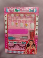 Kids Nail Art Set with 12 Fake Nails & Glue