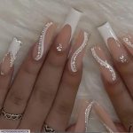 Peach Color Stick-On Nails ABS Durable for Pakistani Women - Image 3