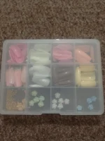 96 Pack Multicolor Stick-On Artificial Nails ABS Plastic - Image 5