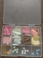 96 Pack Multicolor Stick-On Artificial Nails ABS Plastic - Image 6