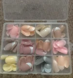 French Tip Nails 144 Pcs Nude Shades Boxed - Image 7