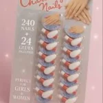 Charming Fake Nails 240+24 Glues for Girls Women