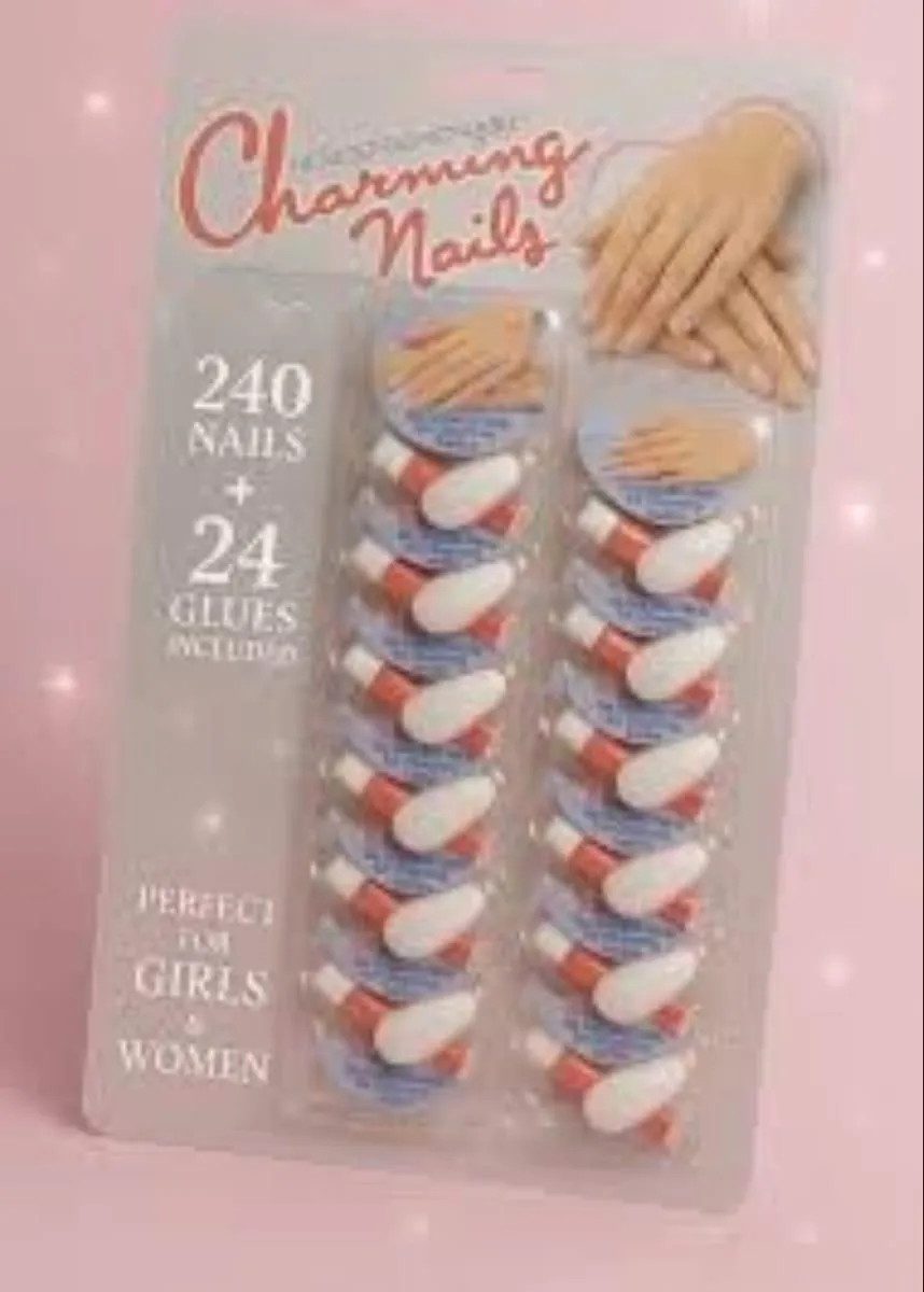 700-258-693425-product-1 Charming Fake Nails 240+24 Glues for Girls Women - Image 1