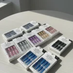 Multicolor Glitter Stick-On Nails ABS Plastic Pack of 1
