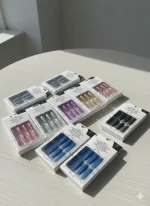 Multicolor Glitter Stick-On Nails ABS Plastic Pack of 1
