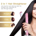 2 In 1 Mini Hair Straightener Easy To Use Travel Friendly - Image 7