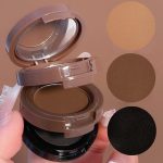 3 in 1 Eyebrow Powder Kit with 3 Shades and Mirror - Waterproof, Long Lasting - Image 3