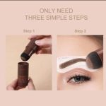 3-in-1 Eyebrow Kit Matte Brown — Stamp, Pencil, and Razor Tinkle Set - Image 7