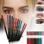 Matte Eye Pencil Set - 6 Pcs Multicolor Kajal & Eyeliner Pencils for Pakistani Brides & - Image 2