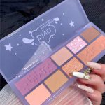 Matte and Glitter Eyeshadow Palette for Brides and Parties - Multicolor, High Pigmented