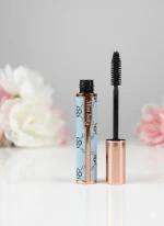 Premium Mascara for Dry Lashes - Smudge Proof Volume, Rose Gold and Blue Design - Image 5