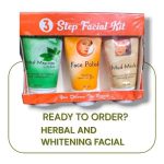 3 Step Facial Kit Whitening Brightening 60ml for All Skin Types