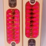Pre-Glued Fake Nails Pink Acrylic for Women