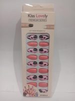 Premium 24-Piece Pink Black Cow Print Nail Art Set - Image 4