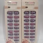 Mauve Geometric ABS Nail Set for Pakistani Women