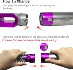 Hair Styling Brush & Curler with 5 Attachments Pink - Image 9