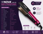 NOVA NHS-870 Professional Hair Straightener | Adjustable Temperature Control - Image 6
