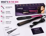 NOVA NHS-870 Professional Hair Straightener | Adjustable Temperature Control - Image 10