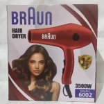 Braun 3500W Hair Dryer Red ABS