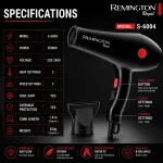 Professional Hair Dryer 5000W | Fast Drying | 2 Heat & 2 Speed Settings | Model S-6004 - Image 5