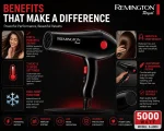 Professional Hair Dryer 5000W | Fast Drying | 2 Heat & 2 Speed Settings | Model S-6004 - Image 9