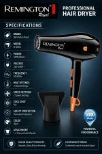 Remington Professional Hair Dryer D-6005 - Image 5