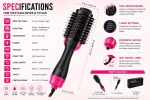 Professional Ionic Hair Dryer & Styler Brush - Image 6