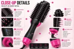 Professional Ionic Hair Dryer & Styler Brush - Image 7