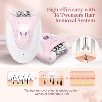 854-49-615999-product-4 Rechargeable Women's Epilator with 2 Speeds and LED Light Lilac - Image 1